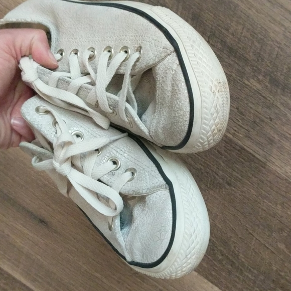 Converse All-star Metallic Crackle Shoes US W 8 - Picture 5 of 5